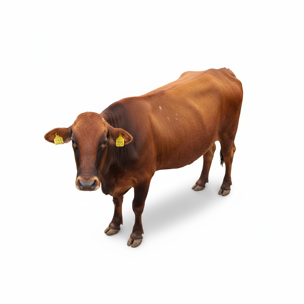 Red Brahman-Type Bull — Tag 325 (3)